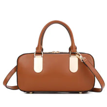 Load image into Gallery viewer, Jade Brown Vera May Vegan Leather Handbag
