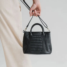 Load image into Gallery viewer, Hobo and Hutch - Woven Mini Tote Noir