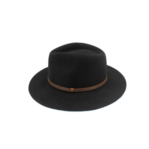 Perisher Wool Felt Fedora - Black