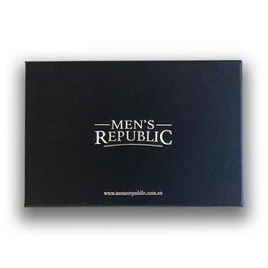 Men's Republic Men's Republic Leather Wallet and Keyring Set - Brown