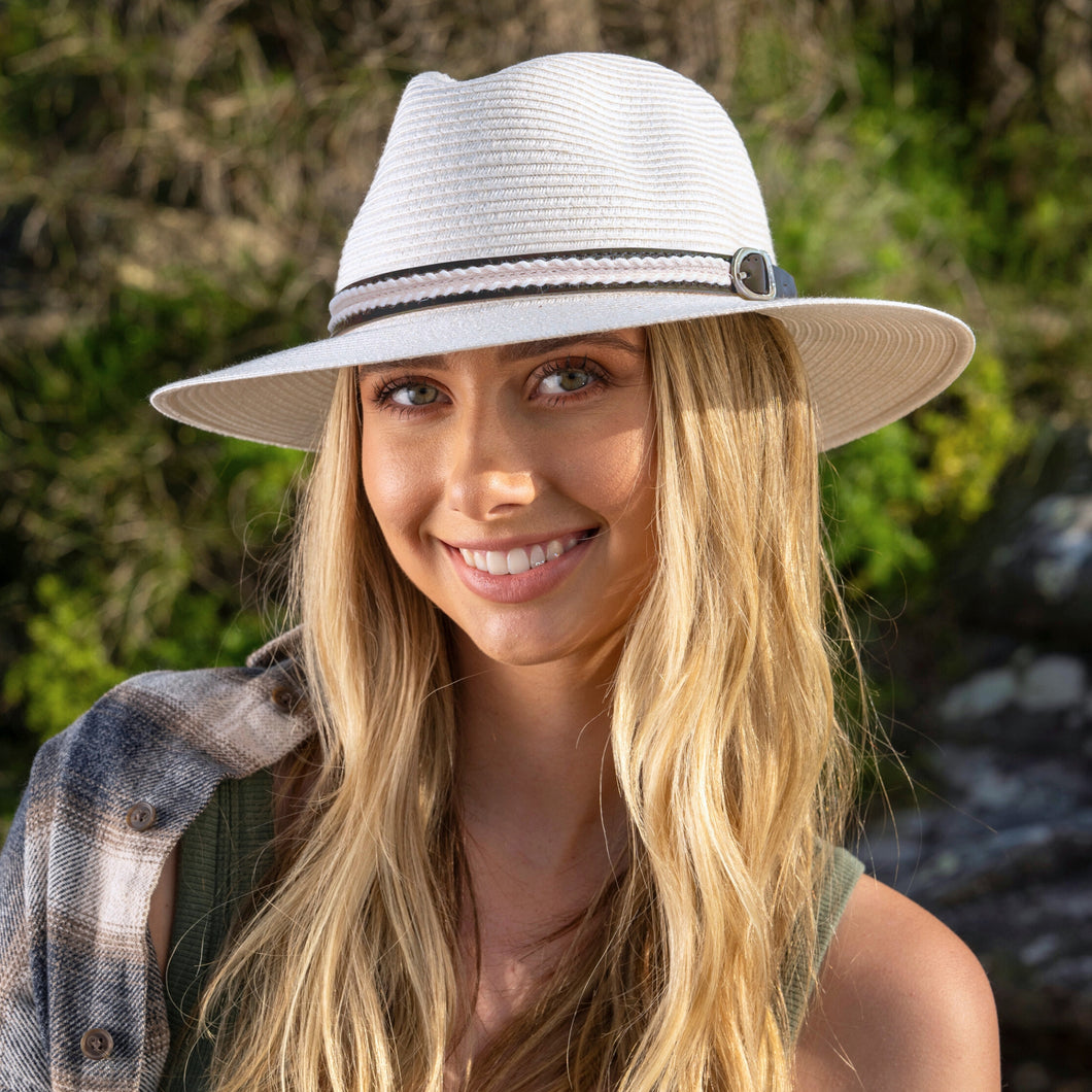 Rigon Headwear Hats AP022 IVORY 58CM (M/L) - YARRUNGA CREEK FEDORA