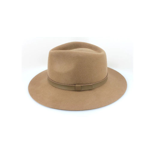 Thredbo Wool Felt Fedora - Camel