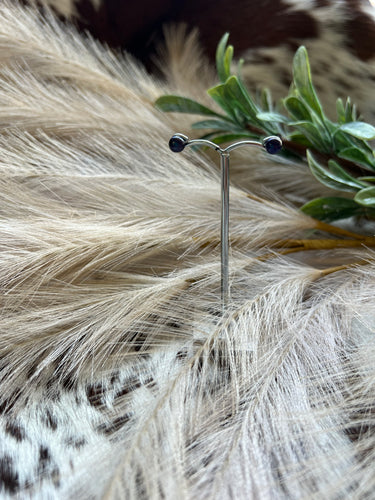 Black Freshwater Pearl Studs - 5mm