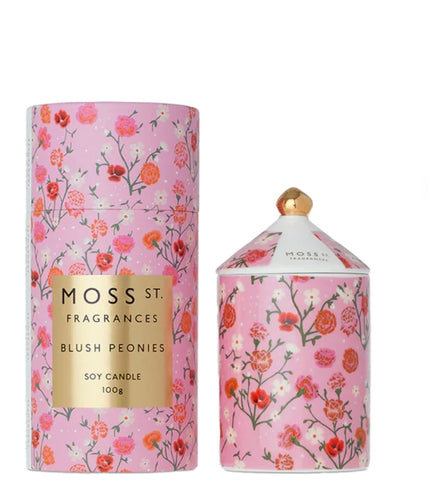 BLUSH PEONIES MINI CANDLE 100g