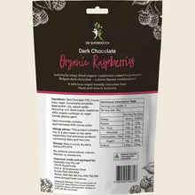 Load image into Gallery viewer, DR SUPERFOODS
Raspberries Organic Dark Chocolate 125g