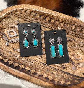 Long Turquoise Dangles