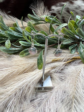Load image into Gallery viewer, Grey Pearl Dangles