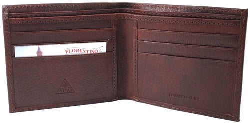 Rfid Security Block Hunter Vintage Leather Wallet - Brown