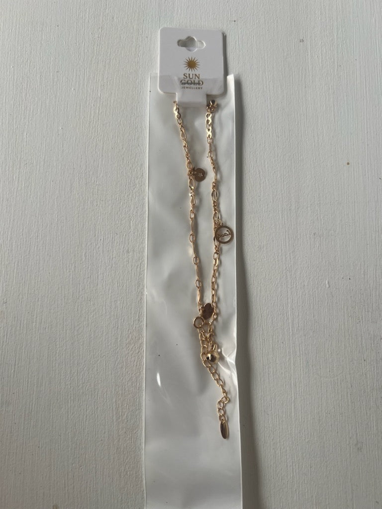 Anklet - Diamanté Love - JAN1002