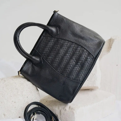 Hobo and Hutch - Woven Mini Tote Noir