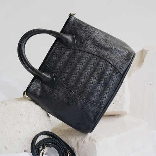 Hobo and Hutch - Woven Mini Tote Noir