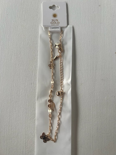 Anklet - Butterfly Flower - JAN1003