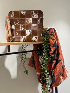 Zara Patchwork Clutch - 5 Tan