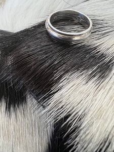Plain Silver Spinner Ring Size 7.5