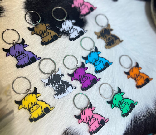 Highland Cow Keyring