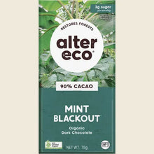 Load image into Gallery viewer, ALTER ECO
Chocolate Organic Dark Mint Blackout 75g