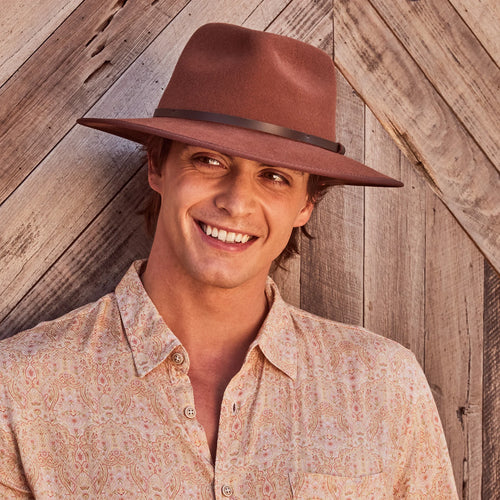 Benadict Felt Fedora - Chocolate