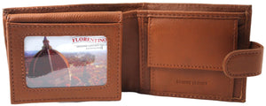 Rfid Genuine Leather Wallet - Tan