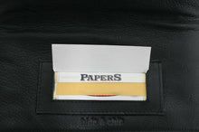Load image into Gallery viewer, Tobacco Pouch with Leather Lining - Black