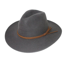 Load image into Gallery viewer, Blake Felt Fedora - Gun Metal Grey