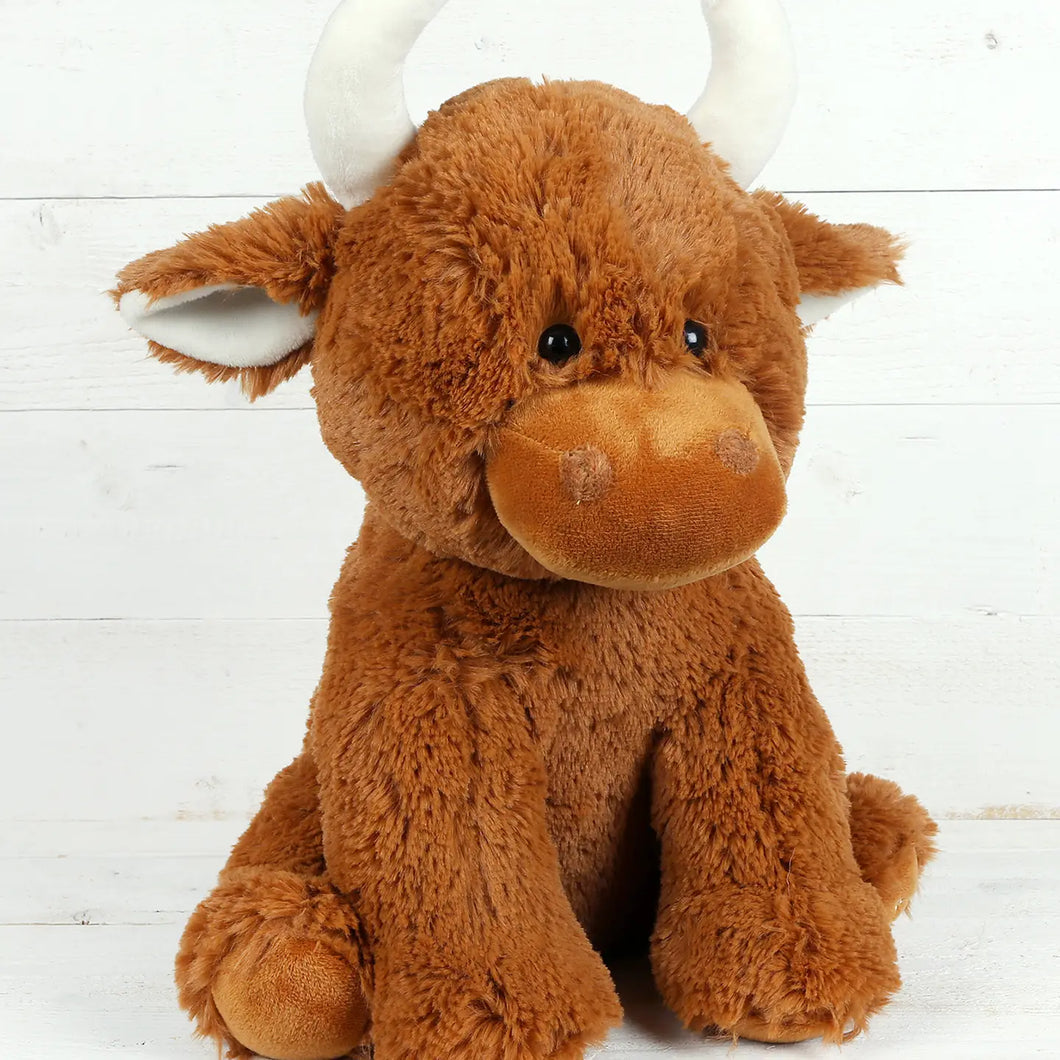 Highland Cow Plush Baby Toy Large Stuffed Cow 30cm