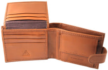 Load image into Gallery viewer, Rfid Genuine Leather Wallet - Tan