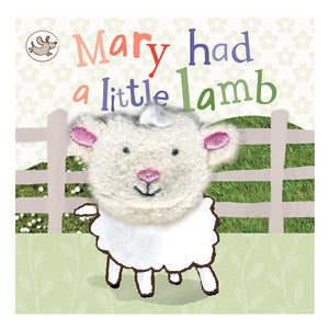 House of Marbles Mary Had a Little Lamb Chunky Finger Puppet Book