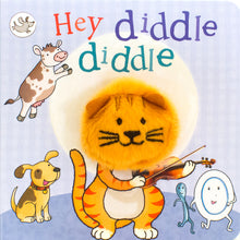 Load image into Gallery viewer, House of Marbles Hey Diddle Diddle Chunky Finger Puppet Book