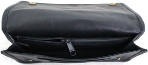 Tobacco Pouch with Leather Lining - Black