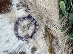 Chevron Amethyst Bracelet