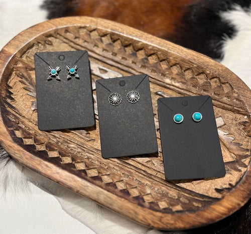 Western Turquoise Studs