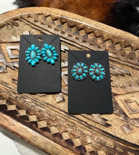 Western Turquoise Studs