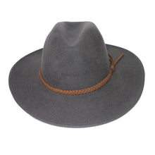 Load image into Gallery viewer, Blake Felt Fedora - Gun Metal Grey