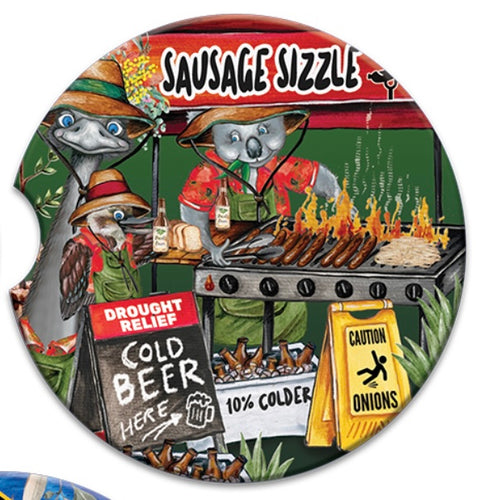 Car Coaster - Sausage Sizzle