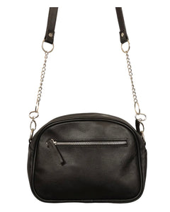 Country Allure Stella Cowhide Leather Handbag -Black 092