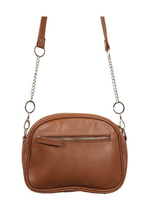 Country Allure Stella Cowhide Leather Handbag - Tan 066
