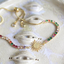 Load image into Gallery viewer, Bo and Ho - Sparkly Rainbow Sun Bracelet