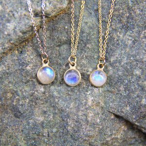 Bo and Ho - Silver Moonstone Necklace