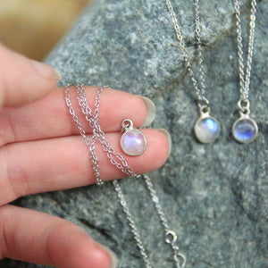 Bo and Ho - Silver Moonstone Necklace