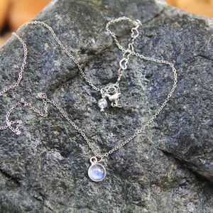 Bo and Ho - Silver Moonstone Necklace