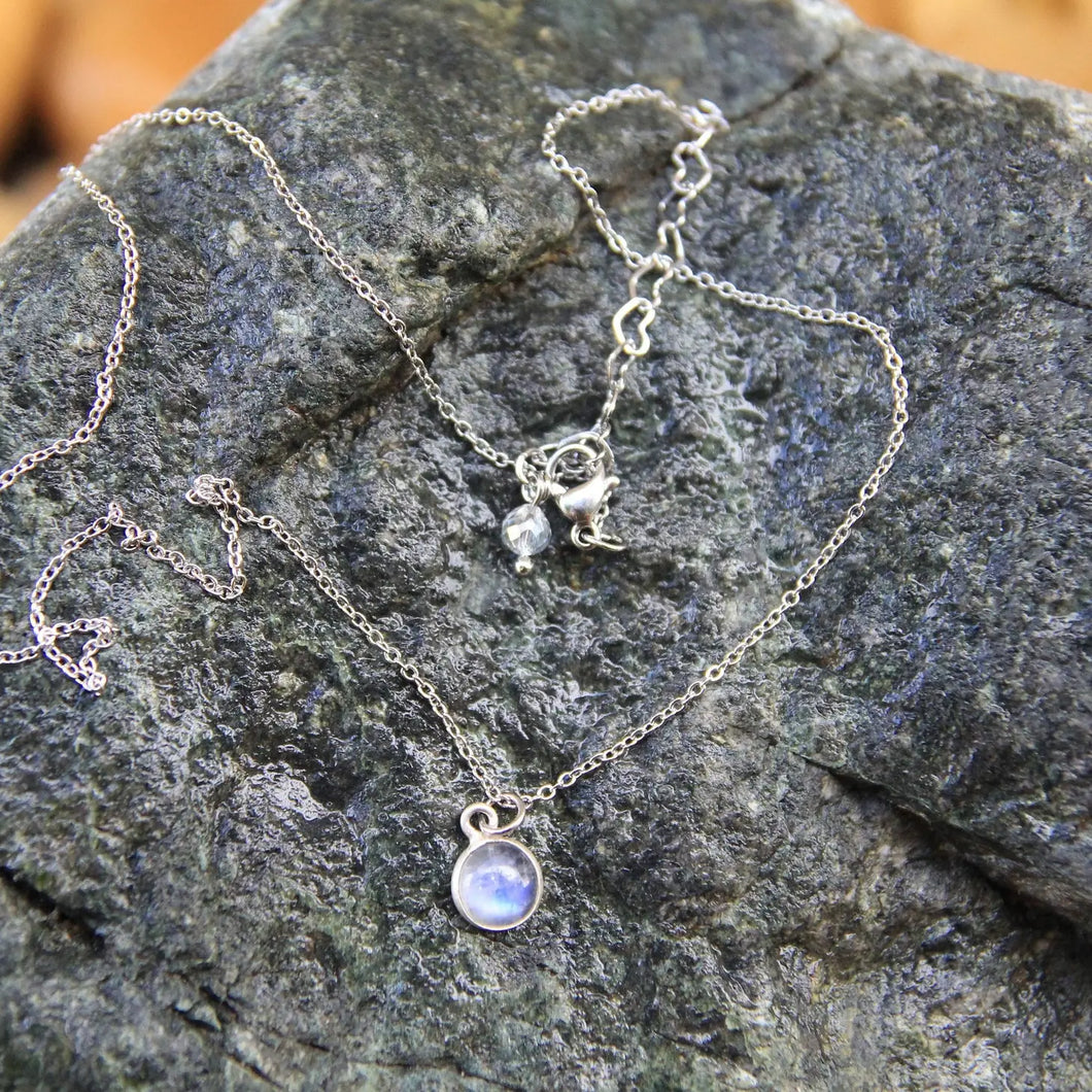 Bo and Ho - Silver Moonstone Necklace