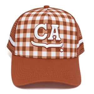 C.A Signature Exclusive Trucker Cap - Gingham