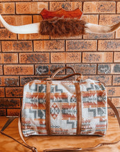Load image into Gallery viewer, Aztec Pattern Weekender Bag