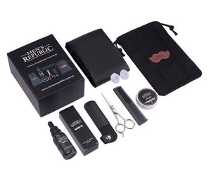 Men's Republic Men's Republic 6pc Beard Grooming Kit with Bag and Apron