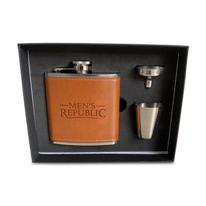 Men's Republic Men's Republic Hip Flask, Funnel and 2 Cups