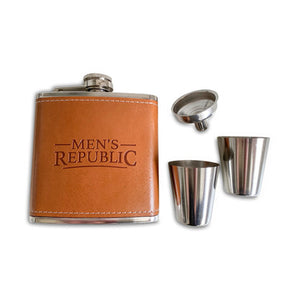 Men's Republic Men's Republic Hip Flask, Funnel and 2 Cups