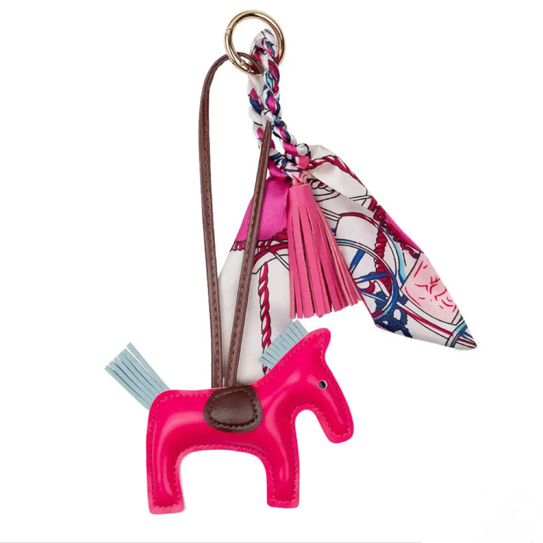 Ippico Equestrian  - Deluxe Pony Keyring | Hot Pink