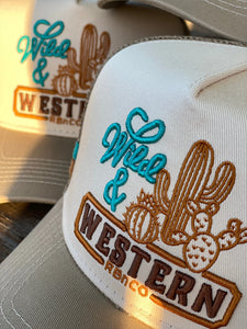 Rare Breed N Co - Nebo Cactus - Creams/Brown Trucker Cap-Wild & Western