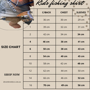 Rare Breed N Co - Bnando Flame KIDS fishing shirt.