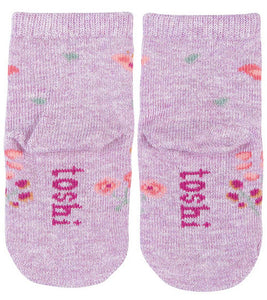 Organic Baby Socks Ankle Lavandula